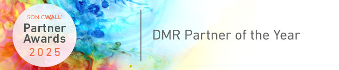 Sonicwall's DMR Prtner of the year banner